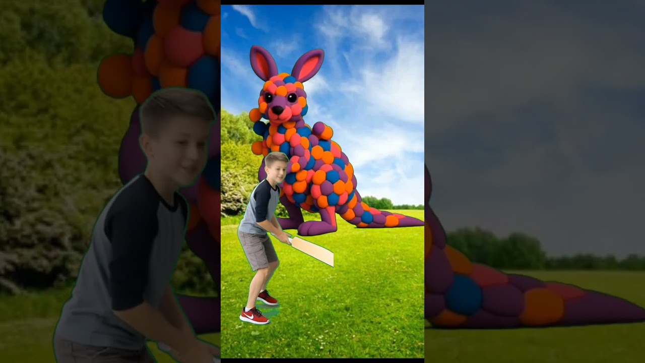 The mascot vibrato assistant kangaroo placed on the football field is popular, co-produced