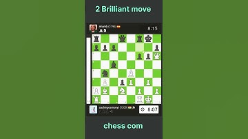 2 Brilliant move"!!! #chess #magnuscarlsen #sachingoemonyt #chesscom #chessgame