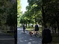 Dutch couple cycles with dog in the Hague #dog #funny