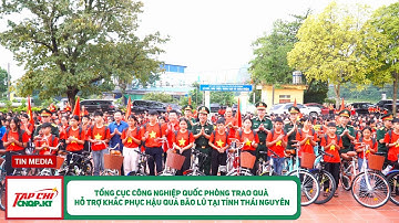 Tổng cục Công nghiệp quốc phòng trao quà hỗ trợ khắc phục hậu quả bão lũ tại tỉnh Thái Nguyên