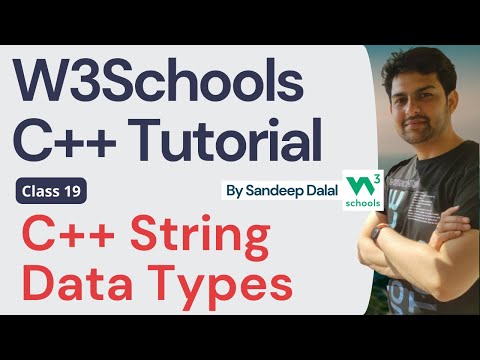 C++ Tutorial • C++ String Data Types • W3Schools • Object Oriented Programming using C++ Tutorial