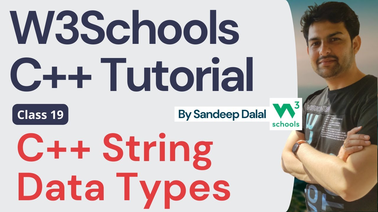 C++ Tutorial • C++ String Data Types • W3Schools • Object Oriented ...