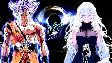 Goku MUI DBFZ V5 OP (New) VS Female Gojo Waifu V2 OP in Jump Force Mugen