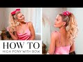 How To: High Ponytail with Bow using Milk + Blush Hair Extensions