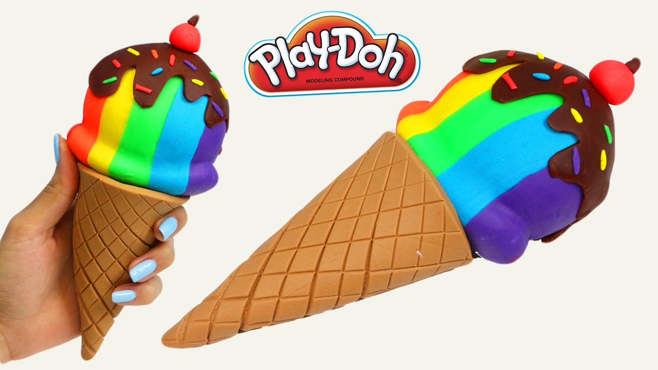 play doh rainbow ice cream