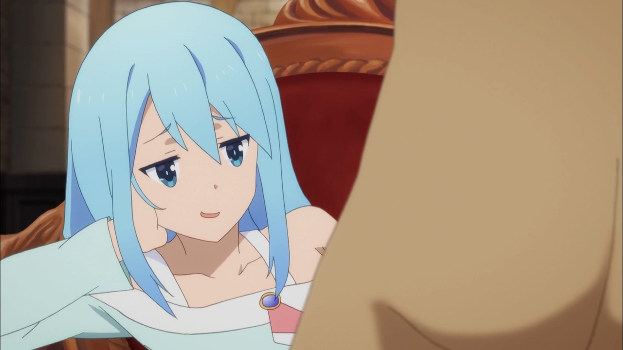 konosuba aqua smug face