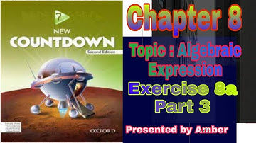 Countdown Mathematics 2nd Edition  || Grade 7th || Part: 3  Chapter  8  || Exercise  8a.