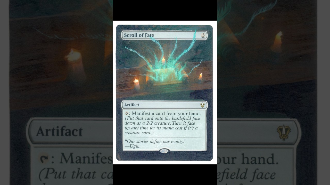 Scroll of Fate doesn’t come in foil? Pshhhh this is better 