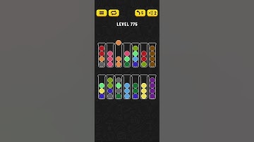 Ball Sort - Color Puzzle Game - Level 775 - Walkthrough SOLVED by RobotPlayer AI!!!