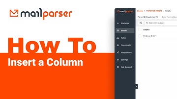 Mailparser Academy: How to Insert a Column