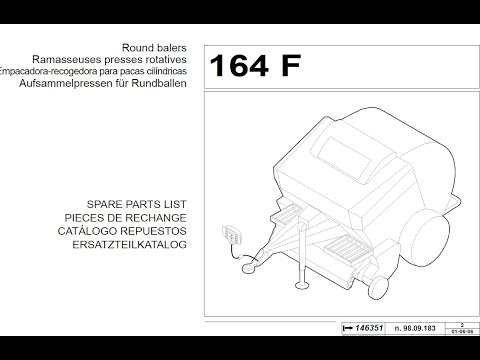 Massey Ferguson 164F Round Baler - Parts Catalog