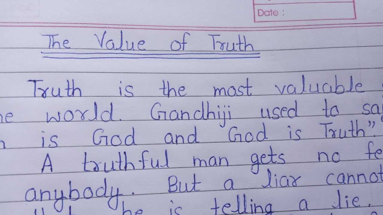 truth essay in english