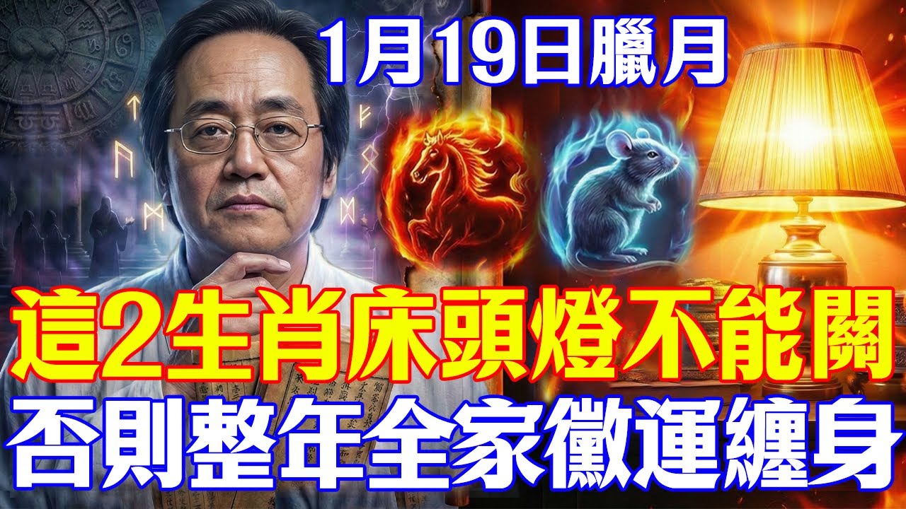 倪海廈生前警告：1月19日臘月，家中若有這二個生肖，床頭這盞燈千萬別關！