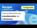 09. Personalización encabezados columnas