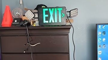 I got a exit sign combo with emergency lights.