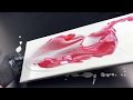 Flower Cells - Acrylic flip cup in red with white negative space