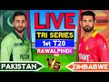 🔴LIVE - Pakistan vs Zimbabwe | Pak vs Zim Tri Series | Cricket Live Score &amp; Commentary | Pak vs Zim