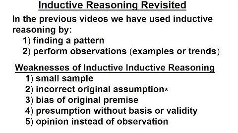 Geometry - Ch. 2: Reasoning and Proofs (12 of 46) What is Inductive Reasoning?