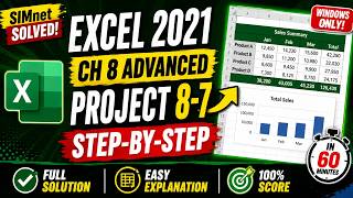 Excel 2021 In Practice - Ch 8 Advanced Project 8-7 (Windows Only)