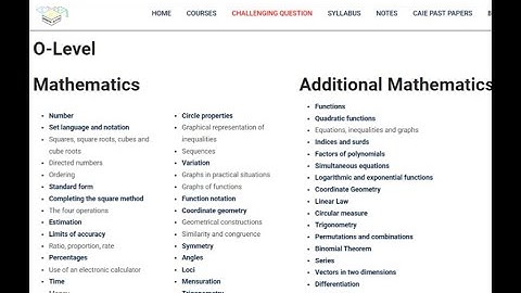TKMaths O Level Maths The Four Operations