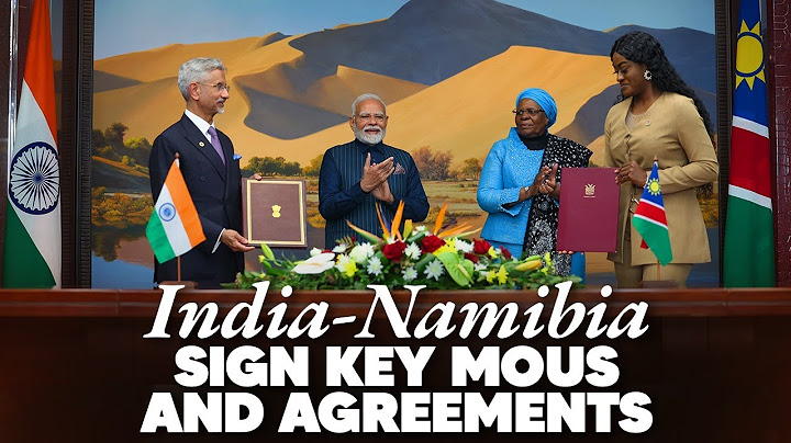 LIVE: PM Modi, President of Namibia observe exchange of MoUs and agreements