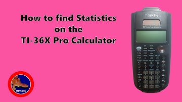 How to find Standard Deviation and other Statistics on the Texas Instruments TI-36X Pro Calculator