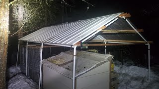 Adding Metal Roofing Onto Portable Carport Shelter Harbor Freight Shelterlogic