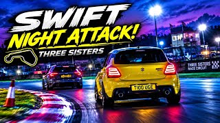 Pushing My ZC33S Swift Sport HARD at Night! | Three Sisters Track Day