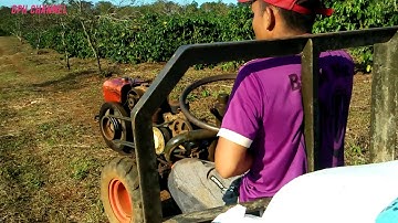 Pha Lên Dốc Cực Khỏe Của Xe Công Nông Dộ 2 Cầu Chở Cà Phê