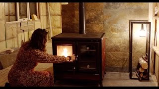First Fire in our New Home | Winter in Northern Norway | Installing our Wood Stove #22