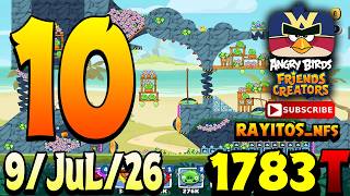 Angry Birds Friends Level 10 Tournament 1783 Highscore POWER-UP walkthrough 3 stars screenshot 2