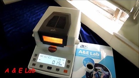 A & E Lab : Halogen Moisture Analyzer install and operate video for AE-HMA003