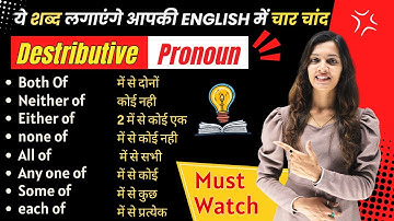 Master Distributive Pronouns: Each, Every, Either, Neither | English with Khushi
