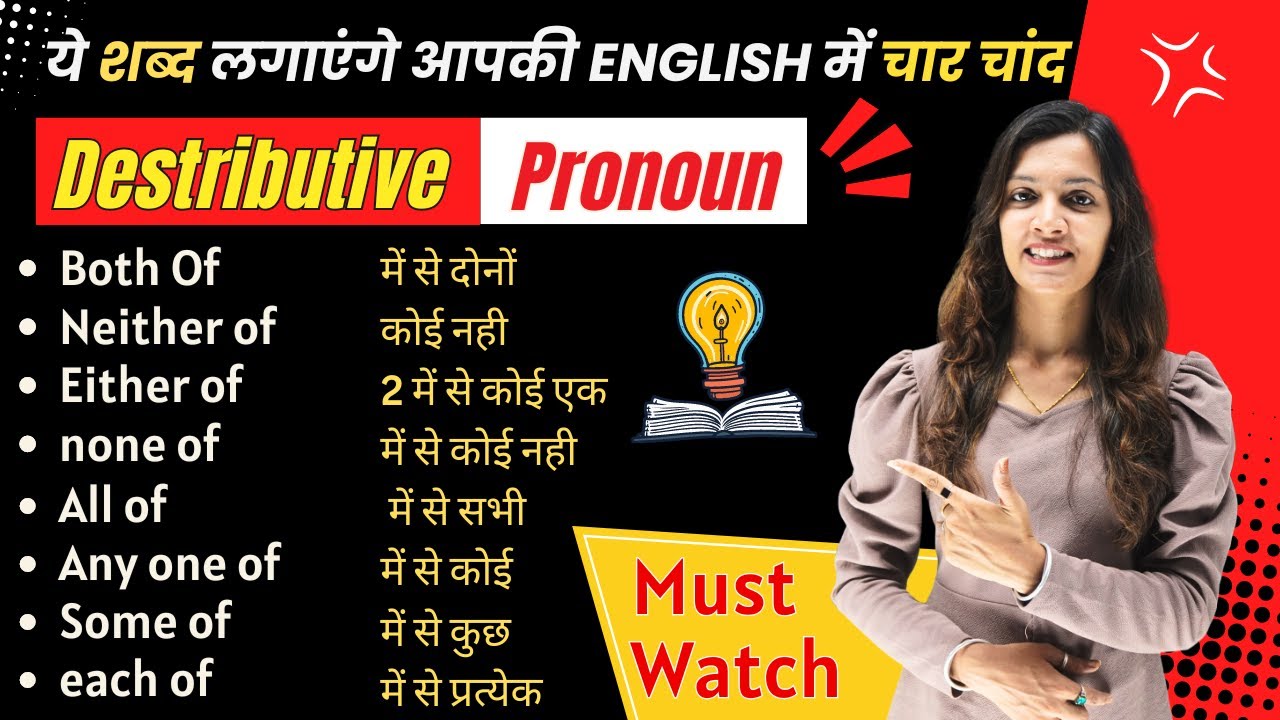 Master Distributive Pronouns: Each, Every, Either, Neither | English with Khushi