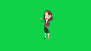 GREEN SCREEN ANIMATION TEACHER