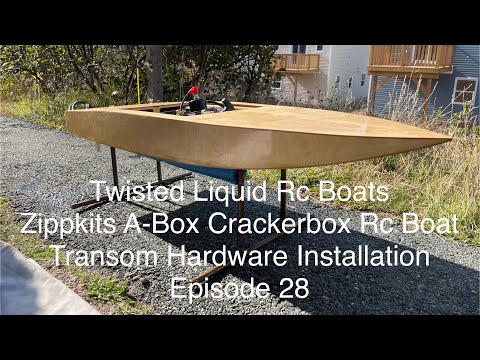 Zippkits A-Box Crackerbox Rc Boat Build Series Transom Hardware