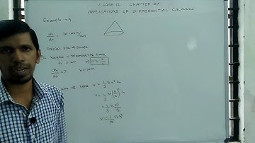 Class 12 Maths | Chapter– 7 | Applications of Differential calculus | Example: 7.9