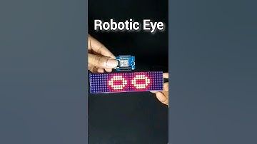 LED Display Robotic Eye #shortsvideo #shorts #viral #electronics #leddisplay #arduinoproject