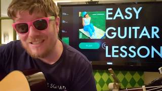 How To Play Just Friends Audrey Mika // guitar lesson beginner tutorial easy chords