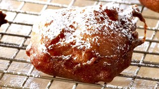 Professional Baker Teaches You How To Make APPLE FRITTERS!