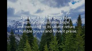 O Thou Who Camest from Above (#624 Common Praise 1998 - Jesus Christ) Charles Wesley Samuel S Wesley