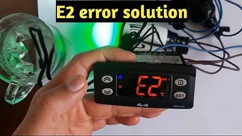what is E2 error | eliwill connection #zkmultitech #thermostats