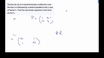 IB MAI HL - 6.03.7 Composition of Transformation Matrix example