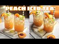 World’s Best Peach Ice Tea Recipe | No refined sugar | No artificial flavours #short #shorts