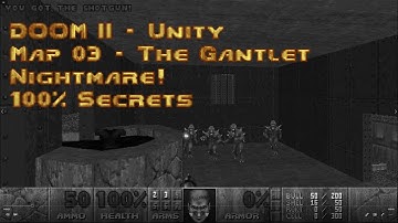 Doom II (Unity) - Map 03: The Gantlet - NM100S - 00:35:63