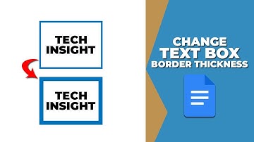 How to change Text Box Border thickness in Google Docs