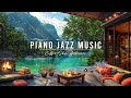 Smooth piano jazz music  cozy coffee shop ambience  relaxing jazz instrumental music to workfocus