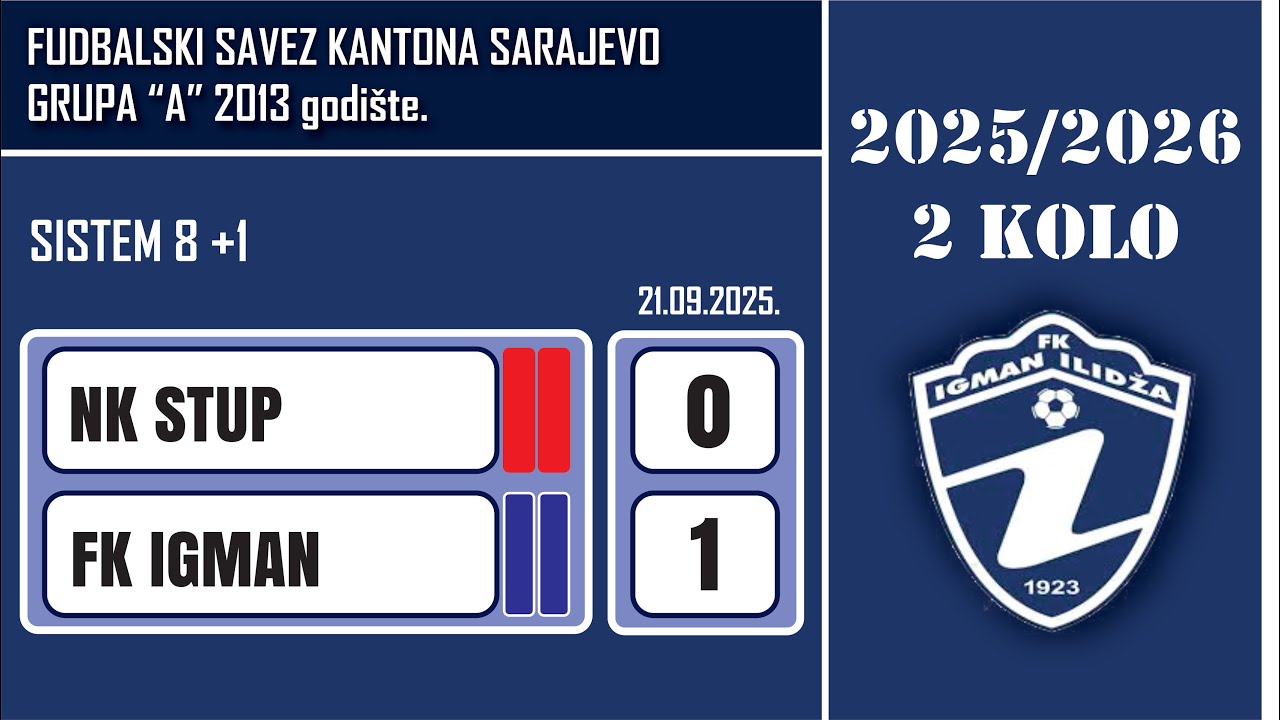 21.09.2025. NK Stup 0:1 FK Igman