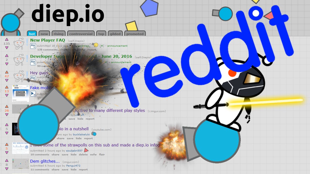 The History of Diep.io explained with Mr. Incredible : r/Diepio