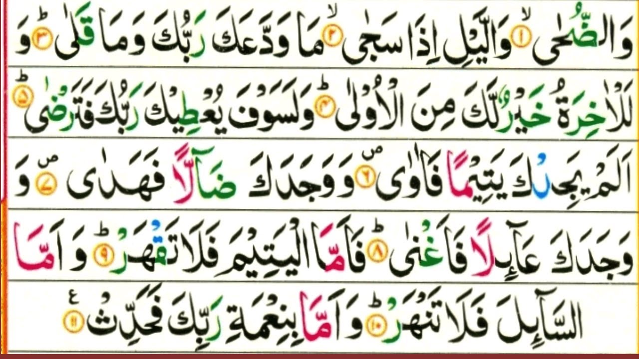 beautiful voice recitation of the holy Quran surah Zuha YouTube